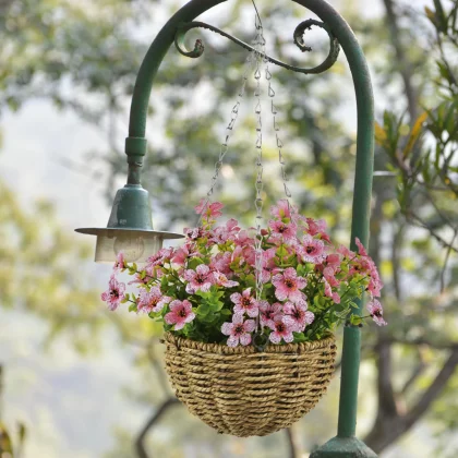 Garden Hanging Wicker Rattan Planter Plant for Home Decor